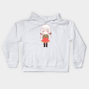 little christmas girl Kids Hoodie